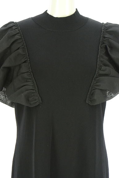 クリックで大画像表示 CELFORD(セルフォード)の古着「ボリューム肩フリルミモレワンピース(ワンピース・チュニック)」大画像4へ