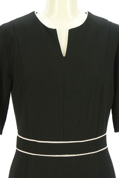 クリックで大画像表示 CELFORD(セルフォード)の古着「バイカラーラインマーメイドミモレワンピ(ワンピース・チュニック)」大画像4へ