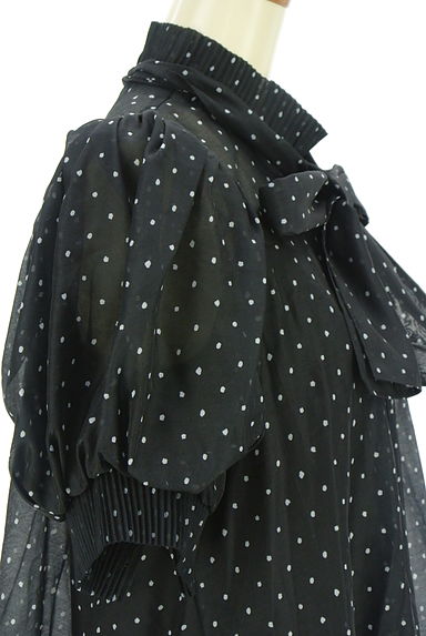 クリックで大画像表示 CELFORD(セルフォード)の古着「パフスリーブドット柄シアーカットソー(カットソー・プルオーバー)」大画像4へ