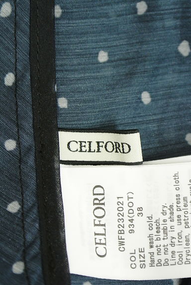 クリックで大画像表示 CELFORD(セルフォード)の古着「パフスリーブドット柄シアーカットソー(カットソー・プルオーバー)」大画像6へ