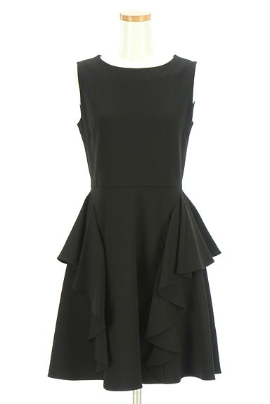 クリックで大画像表示 FRAY I.D(フレイアイディー)の古着「膝丈フリルフレアワンピース(ワンピース・チュニック)」大画像1へ