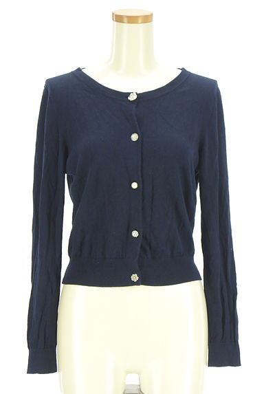 クリックで大画像表示 JILL by JILLSTUART(ジルバイジルスチュアート)の古着「ビジューボタンニットカーディガン(カーディガン・ボレロ)」大画像1へ