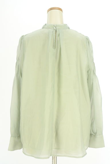 クリックで大画像表示 Mystrada(マイストラーダ)の古着「バンドカラーシアーブラウス(カットソー・プルオーバー)」大画像2へ