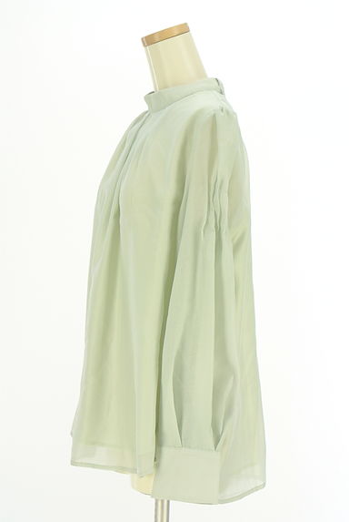 クリックで大画像表示 Mystrada(マイストラーダ)の古着「バンドカラーシアーブラウス(カットソー・プルオーバー)」大画像3へ