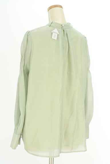 クリックで大画像表示 Mystrada(マイストラーダ)の古着「バンドカラーシアーブラウス(カットソー・プルオーバー)」大画像4へ