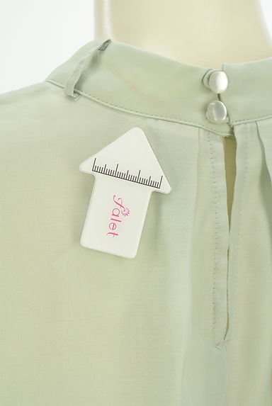 クリックで大画像表示 Mystrada(マイストラーダ)の古着「バンドカラーシアーブラウス(カットソー・プルオーバー)」大画像5へ