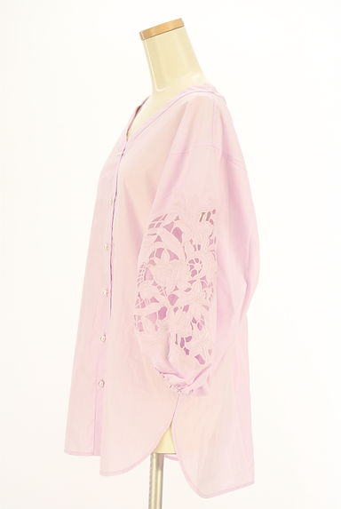 クリックで大画像表示 Mystrada(マイストラーダ)の古着「花刺繍ボリューム袖ブラウス(ブラウス)」大画像3へ