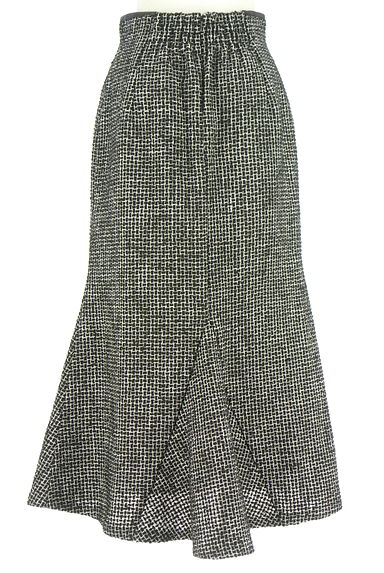 クリックで大画像表示 Mystrada(マイストラーダ)の古着「グラフチェック柄織ウール混スカート(ロングスカート・マキシスカート)」大画像2へ