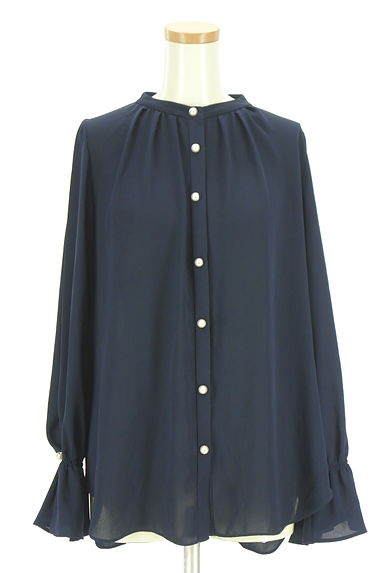 クリックで大画像表示 Mystrada(マイストラーダ)の古着「パールボタンシフォンブラウス(ブラウス)」大画像1へ