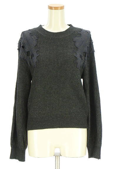 クリックで大画像表示 Mystrada(マイストラーダ)の古着「花レースニット(セーター)」大画像1へ