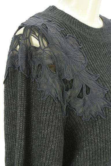 クリックで大画像表示 Mystrada(マイストラーダ)の古着「花レースニット(セーター)」大画像4へ