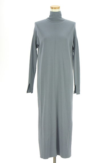 クリックで大画像表示 GALLARDAGALANTE(ガリャルダガランテ)の古着「ハイネックロングニットワンピース(ワンピース・チュニック)」大画像1へ