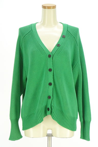 クリックで大画像表示 GALLARDAGALANTE(ガリャルダガランテ)の古着「ダミーボタン付きニットカーディガン(カーディガン・ボレロ)」大画像1へ