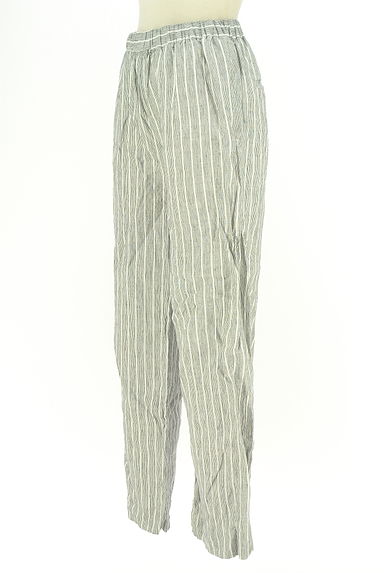 クリックで大画像表示 BARNYARDSTORM(バンヤードストーム)の古着「ストライプ柄リネンパンツ(パンツ)」大画像3へ