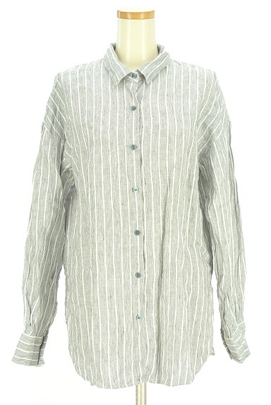 クリックで大画像表示 BARNYARDSTORM(バンヤードストーム)の古着「ストライプ柄シャツ(カジュアルシャツ)」大画像1へ