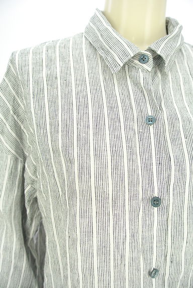 クリックで大画像表示 BARNYARDSTORM(バンヤードストーム)の古着「ストライプ柄シャツ(カジュアルシャツ)」大画像4へ