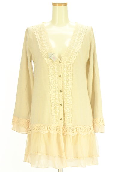 クリックで大画像表示 axes femme(アクシーズファム)の古着「刺繍レース×ニットカーディガン(カーディガン・ボレロ)」大画像4へ