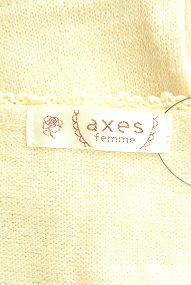 クリックで大画像表示 axes femme(アクシーズファム)の古着「刺繍レース×ニットカーディガン(カーディガン・ボレロ)」大画像6へ