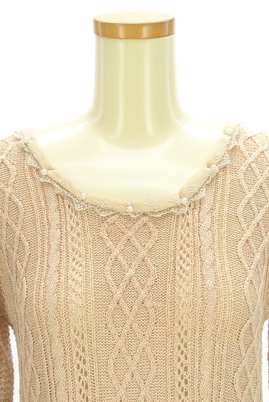 クリックで大画像表示 axes femme(アクシーズファム)の古着「ラメニットチュニック(ワンピース・チュニック)」大画像4へ