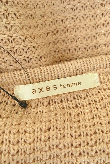 クリックで大画像表示 axes femme(アクシーズファム)の古着「ラメニットチュニック(ワンピース・チュニック)」大画像6へ