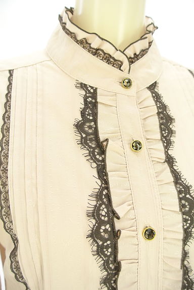 クリックで大画像表示 axes femme(アクシーズファム)の古着「レースミニシャツワンピース(ワンピース・チュニック)」大画像4へ