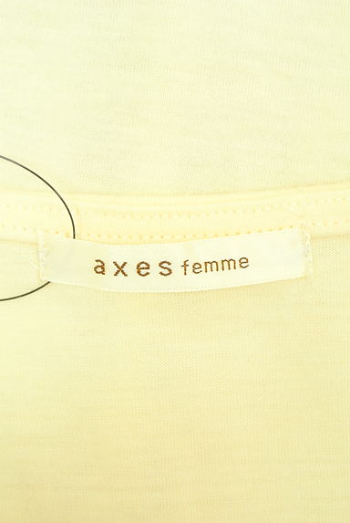 クリックで大画像表示 axes femme(アクシーズファム)の古着「ホルターネック半袖カットソー(カットソー・プルオーバー)」大画像6へ