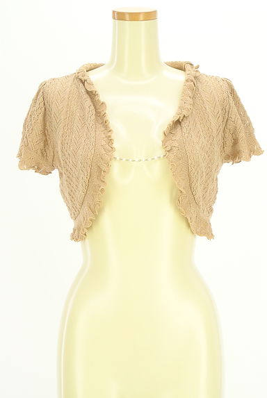 クリックで大画像表示 axes femme(アクシーズファム)の古着「ラメ混半そでニットボレロ(カーディガン・ボレロ)」大画像1へ