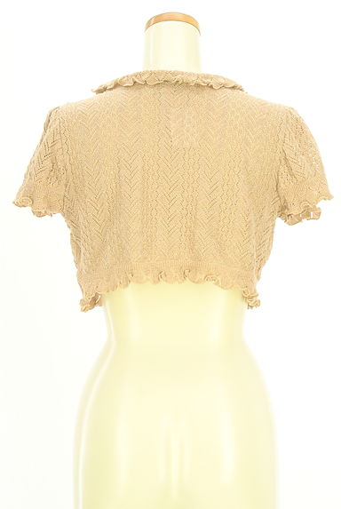 クリックで大画像表示 axes femme(アクシーズファム)の古着「ラメ混半そでニットボレロ(カーディガン・ボレロ)」大画像2へ