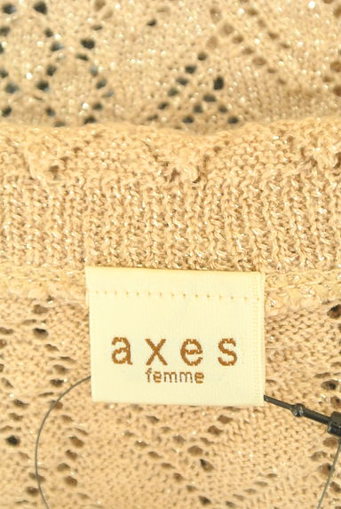 クリックで大画像表示 axes femme(アクシーズファム)の古着「ラメ混半そでニットボレロ(カーディガン・ボレロ)」大画像6へ