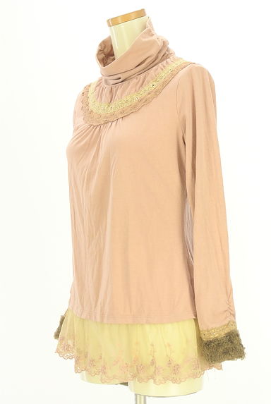 クリックで大画像表示 axes femme(アクシーズファム)の古着「レースMIXハイネックカットソー(カットソー・プルオーバー)」大画像3へ