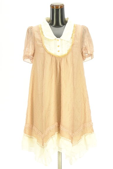 クリックで大画像表示 axes femme(アクシーズファム)の古着「ドビードットシフォンチュニック(ワンピース・チュニック)」大画像1へ