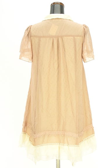 クリックで大画像表示 axes femme(アクシーズファム)の古着「ドビードットシフォンチュニック(ワンピース・チュニック)」大画像2へ