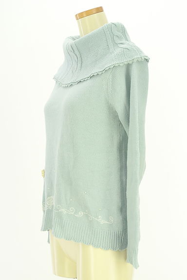 クリックで大画像表示 axes femme(アクシーズファム)の古着「裾刺繍オフタートルネックニットトップス(ニット)」大画像3へ