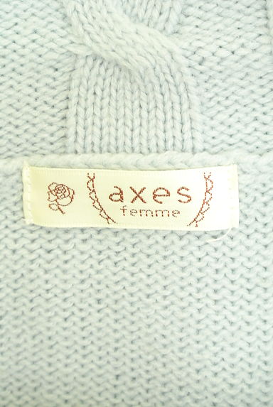 クリックで大画像表示 axes femme(アクシーズファム)の古着「裾刺繍オフタートルネックニットトップス(ニット)」大画像6へ