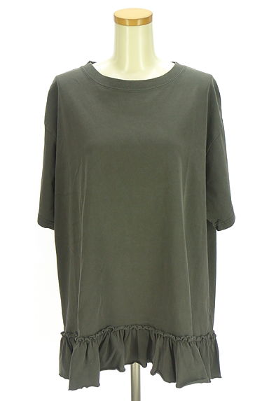 クリックで大画像表示 Samansa Mos2(サマンサモスモス)の古着「SM2 裾フリルチュニックTシャツ(Tシャツ)」大画像1へ