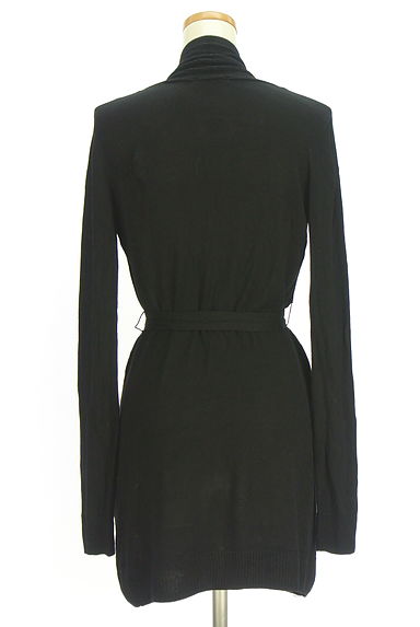 クリックで大画像表示 BLACK BY MOUSSY(ブラックバイマウジー)の古着「ベルト付きニットカーディガン(カーディガン・ボレロ)」大画像2へ