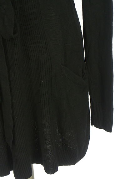 クリックで大画像表示 BLACK BY MOUSSY(ブラックバイマウジー)の古着「ベルト付きニットカーディガン(カーディガン・ボレロ)」大画像5へ