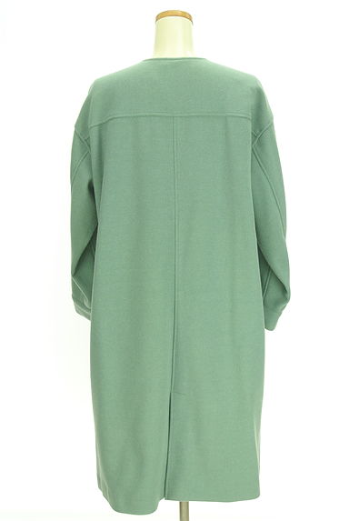 クリックで大画像表示 HUMAN WOMAN(ヒューマンウーマン)の古着「ノーカラーロングコート(コート)」大画像2へ