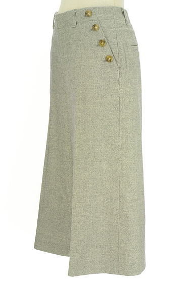 クリックで大画像表示 HUMAN WOMAN(ヒューマンウーマン)の古着「ポケットボタンミモレ丈ヘリンボーンパンツ(パンツ)」大画像3へ