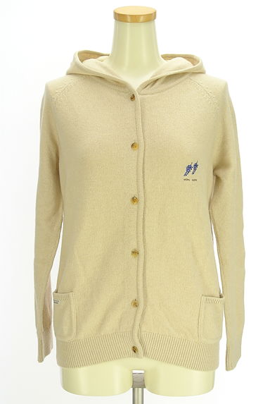 クリックで大画像表示 Mademoiselle NON NON(マドモアゼルノンノン)の古着「フーディニットカーディガン(カーディガン・ボレロ)」大画像1へ