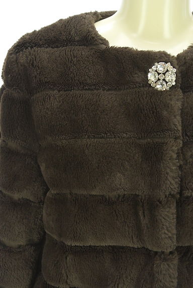 クリックで大画像表示 Maglie le cassetto(マーリエ ル カセット)の古着「Maglie par ef-de フェイクファーショートコート(ジャケット)」大画像4へ