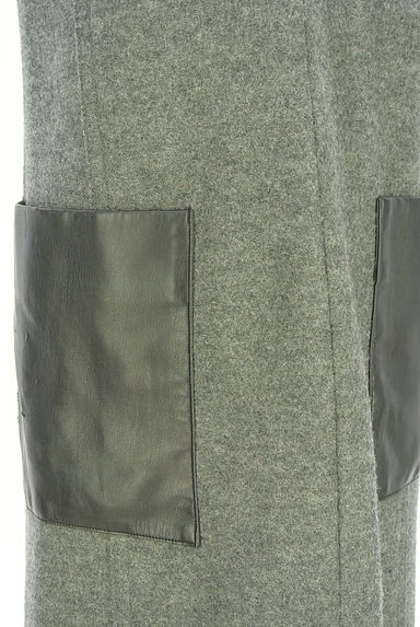 クリックで大画像表示 INED(イネド)の古着「レザーポケット付きミモレワンピース(ワンピース・チュニック)」大画像5へ