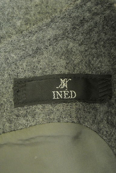 クリックで大画像表示 INED(イネド)の古着「レザーポケット付きミモレワンピース(ワンピース・チュニック)」大画像6へ