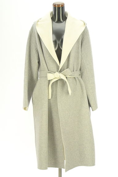 クリックで大画像表示 INED(イネド)の古着「ベルト付きロングガウンコート(コート)」大画像1へ