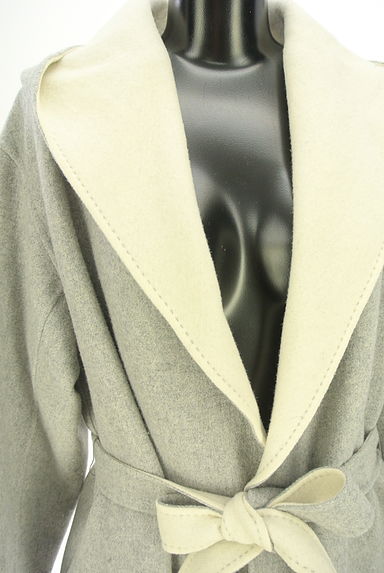 クリックで大画像表示 INED(イネド)の古着「ベルト付きロングガウンコート(コート)」大画像4へ