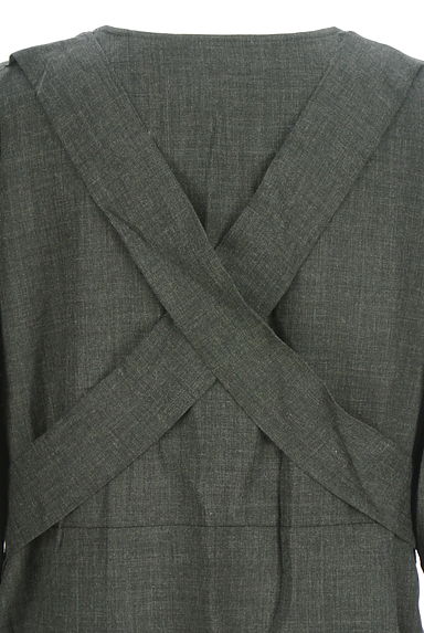 mizuiro ind（ミズイロインド）の古着「バッククロス膝丈ワンピース（ワンピース・チュニック）」大画像４へ