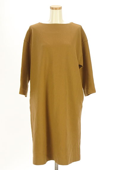 クリックで大画像表示 bulle de savon(ビュルデサボン)の古着「膝下ウールボックスワンピース(ワンピース・チュニック)」大画像1へ