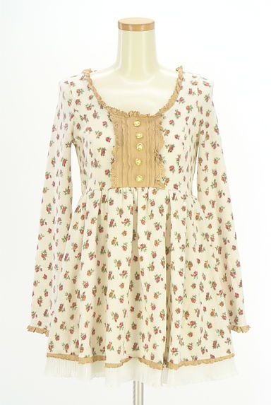 クリックで大画像表示 LIZ LISA(リズリサ)の古着「花柄ニットチュニック(セーター)」大画像1へ