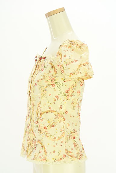 PINK HOUSE（ピンクハウス）の古着「花柄パフスリブラウス（ブラウス）」大画像３へ