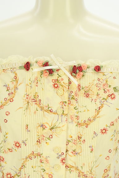 PINK HOUSE（ピンクハウス）の古着「花柄パフスリブラウス（ブラウス）」大画像４へ